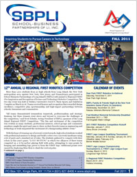 Download the SBPLI-LI FIRST Robotics Competition Newsletter
