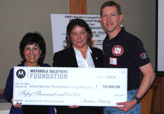 Motorola Solutions Foundation Donates $50,000 towards Long Island Regional FIRST Robotics Program